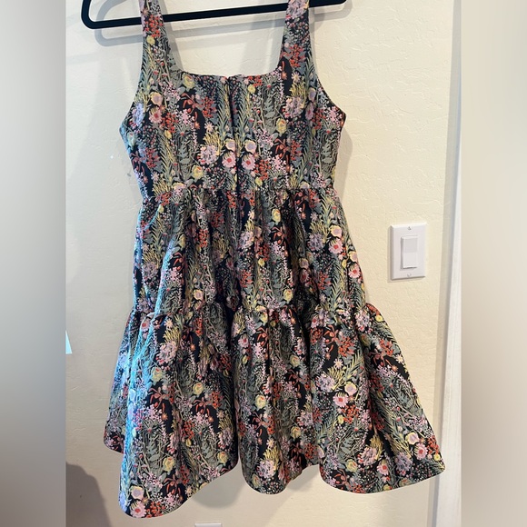 New Chelsea28 Garden Brocade Fit & Flare Minidress - Picture 5 of 7